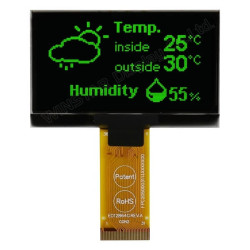 OLED COG 128X64 GREEN 2.42" - WEO012864GGPP3N00000