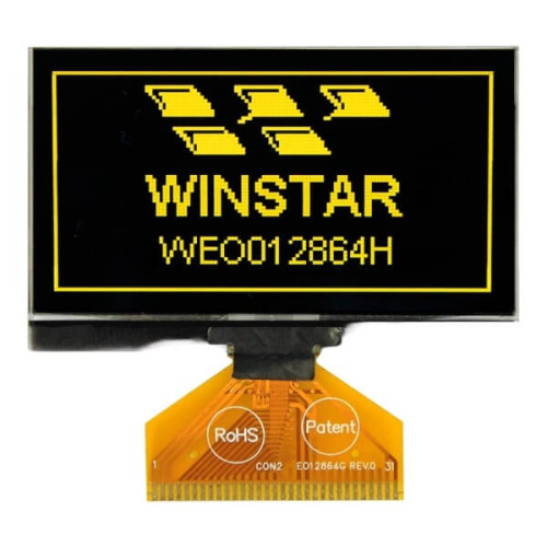 OLED COG 128X64 YELLOW 2.42" - WEO012864HLPP3N00000