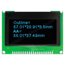 OLED COG 128X64 SKY BLUE 2.42" - WEO012864JSPP3N00000