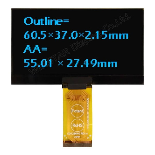 OLED COG 128X64 SKY BLUE 2.7" - WEO012864KSPP3N00000