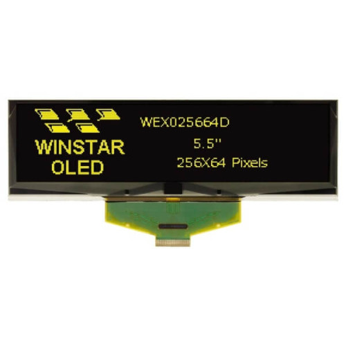 OLED GRAPHIC 256X64 YELLOW 5.5" - WEX025664DLPP3N00000 OLED GRAPHIC 256X64 YELLOW 5.5" - WEX025664DLPP3N00000