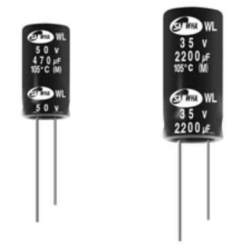 CAP.EL.1000uF 50V 16x25 7.5MM 105C L.ESR 5000H TB - WL1H108M16025PA