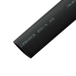 HEAT SHRINK 19mm BLACK (MAKARON) 2:1 W/ UL