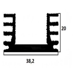 ALÜMİNYUM SOĞUTUCU H=20MM G=38.2MM L=36MM
