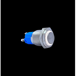 E24 16MM METAL BUTON KALICILI 12-24V BEYAZ LED 1NO/1NC