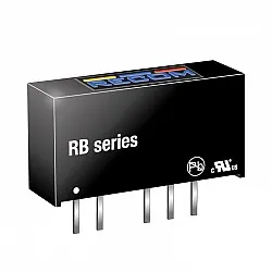 DC/DC CONV 1W 12VDC +/-12VDC +/-42mA SIP7 - RB-1212D