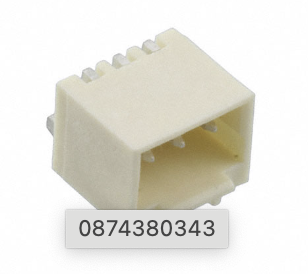 0874380343 CONN HEADER SMD R/A 3POS 1.5MM