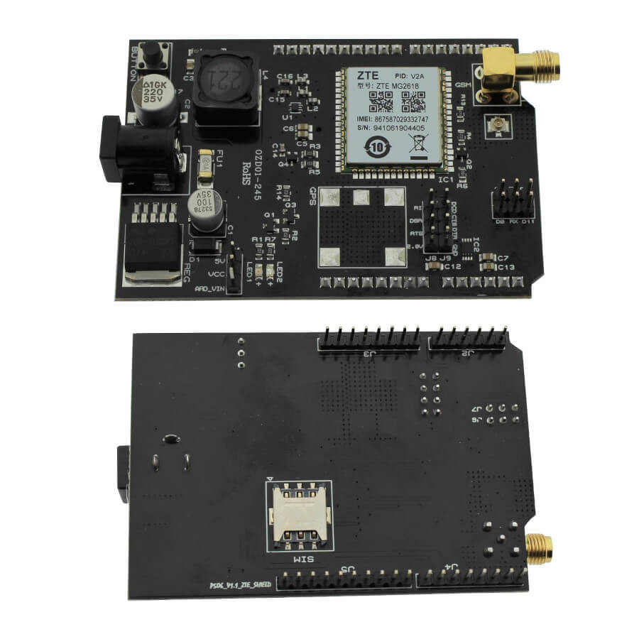ZTE MG2618V2C GSM+GPS SHIELD FOR ARDUINO UNO R3 ZTE MG2618V2C GSM+GPS SHIELD FOR ARDUINO UNO R3